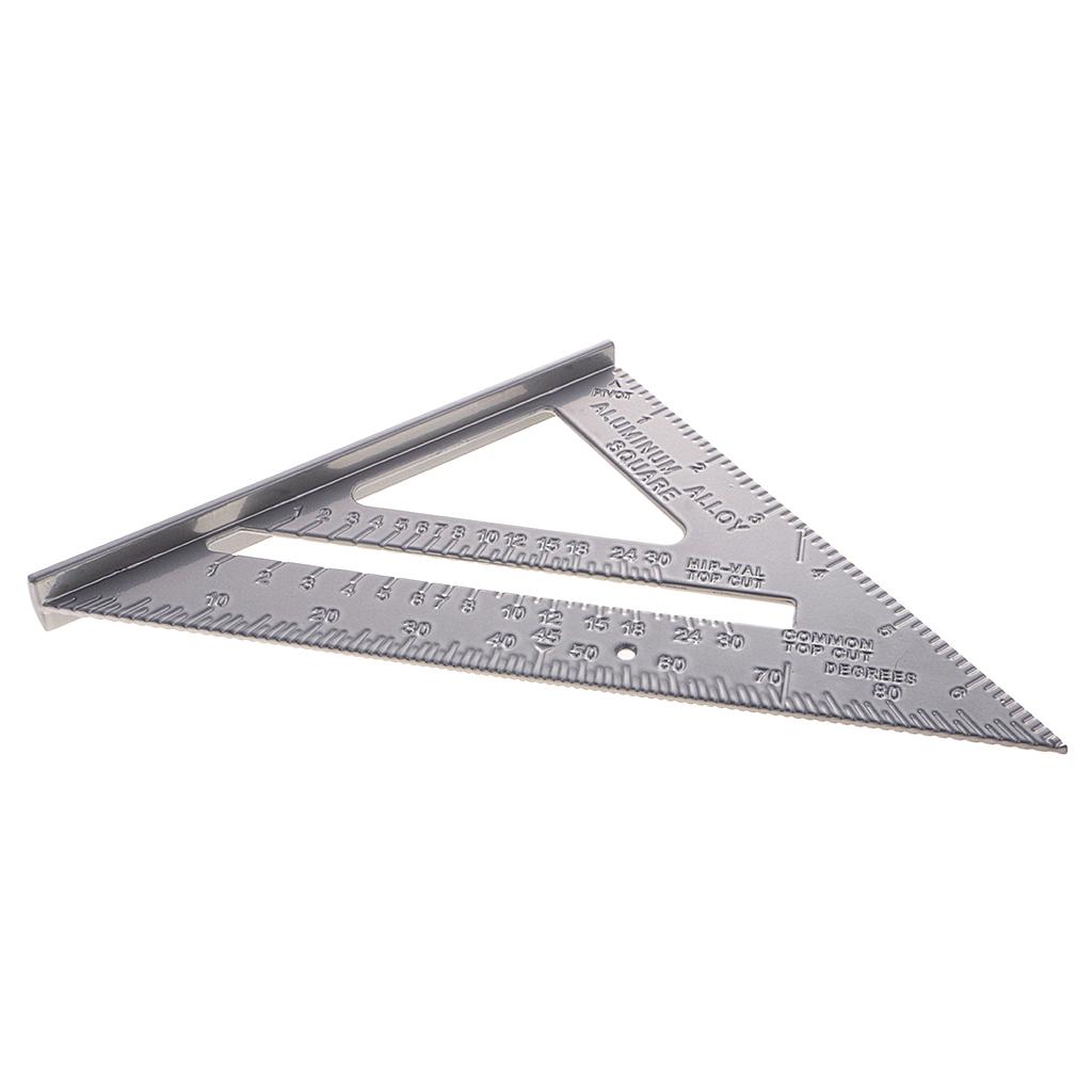 7 "Nhôm Tam Giác Thước Vuông Tốc Độ Thợ Mộc Khung Viền Bằng Dụng Cụ Đo