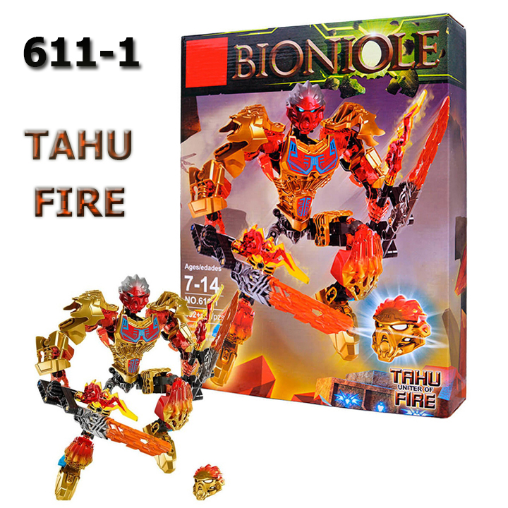 [Có Video] Mô hình đồ chơi Bionicle 611-1 Tahu Fire (132 chi tiết)