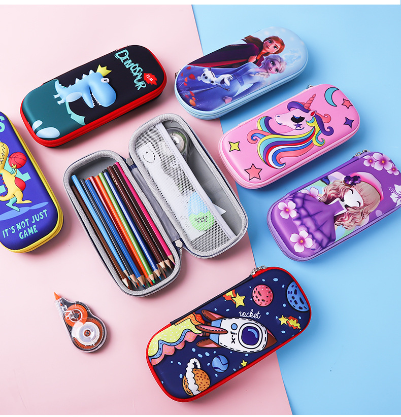 Hộp Bút Cứng 3D Hoạt Hình Dễ Thương – Nhiều Mẫu Cute, Bền Đẹp Phụ Kiện Học Tập Cho Bé Trai Bé Gái
