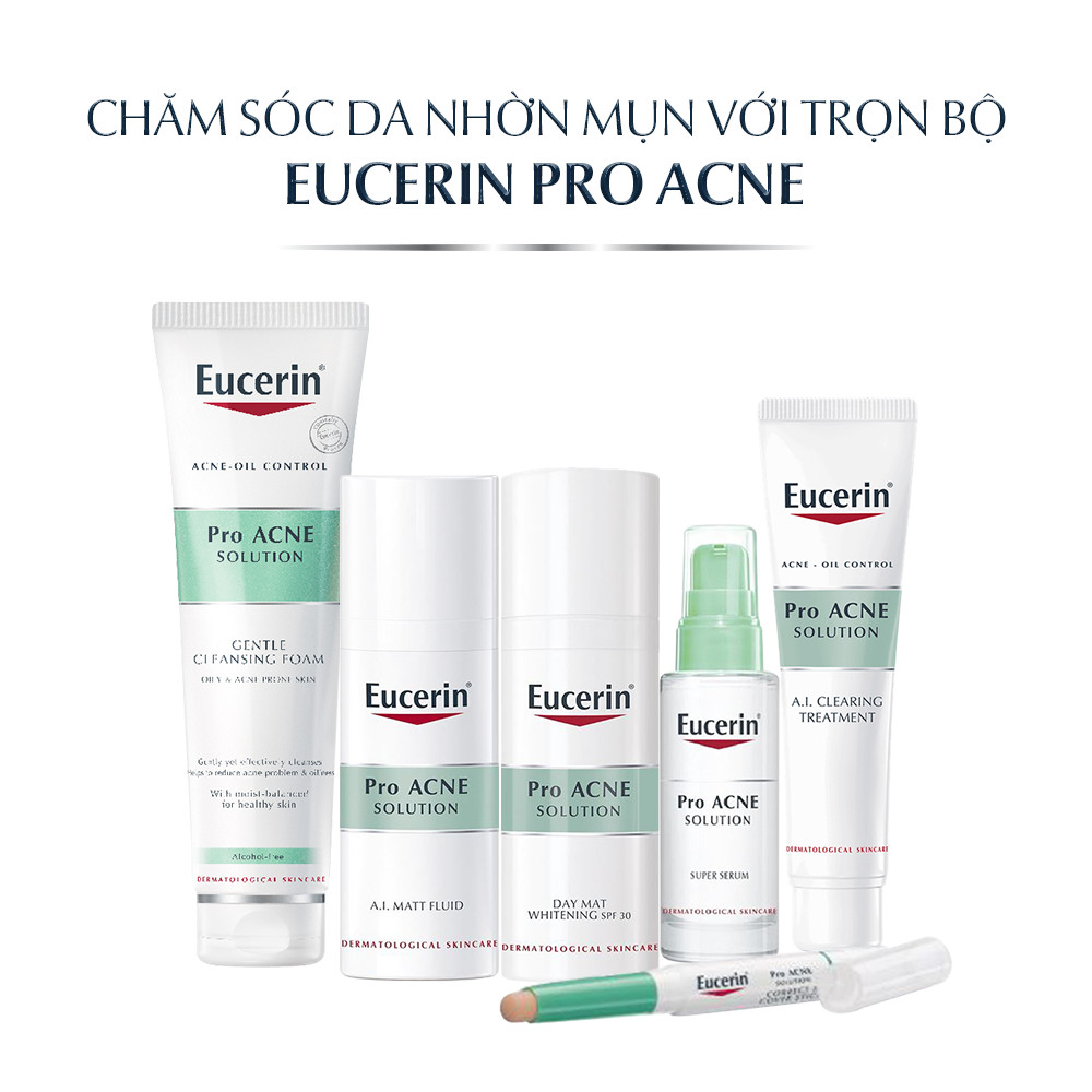 Tinh chất thu nhỏ lỗ chân lông &amp; giảm mụn Eucerin Pro Acne Poreless Serum 30ml