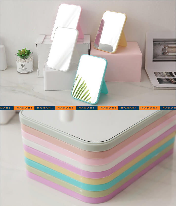 Gương Để Bàn Mini Trang Trí Nhà Cửa Gương Soi Để Bàn Hamart Chất Lượng Cao