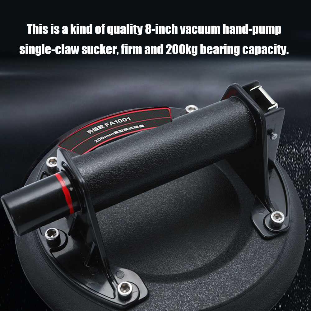 8inch Vacuum Suction Cup 200kg Bearing Capacity Heavy Duty Vacuum Lifter for Granite Glass Lifting