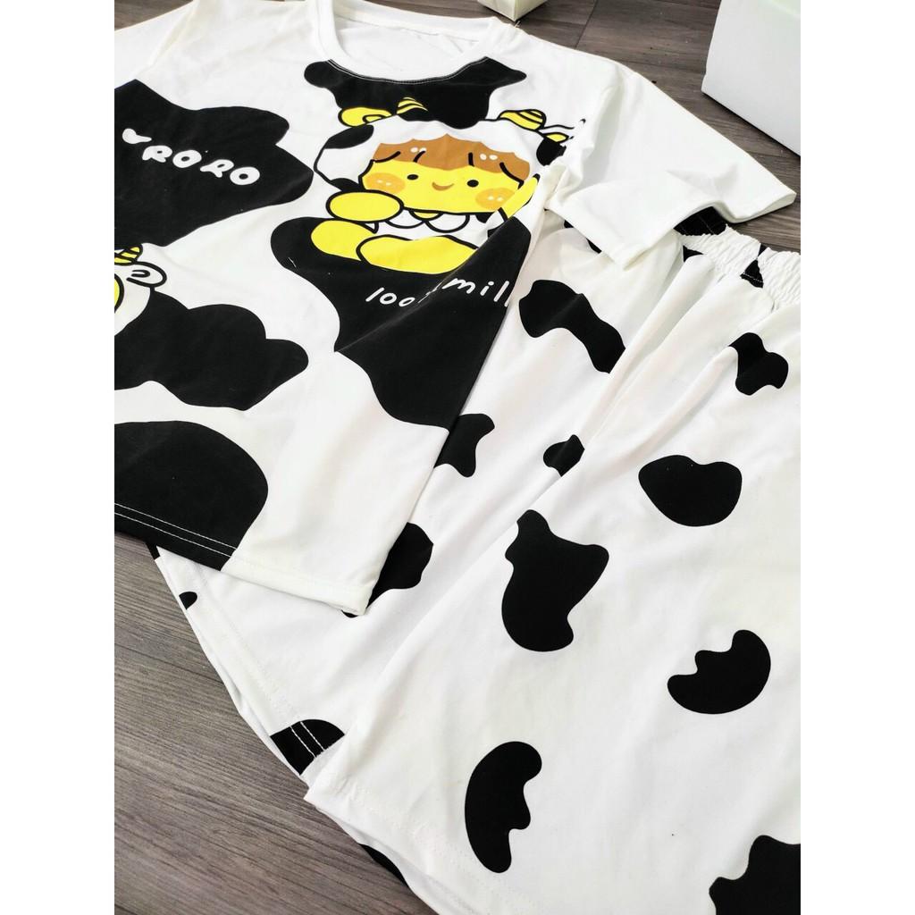 Set bộ mặc cute BÒ SỮA