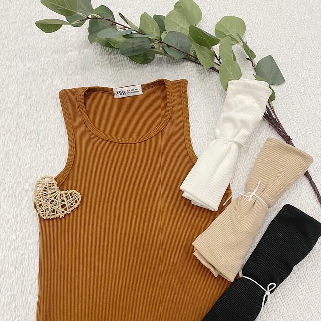 Áo thun ba lỗ nữ, áo Croptop sát nách ôm body gợi cảm, chất cotton tăm mềm mát, co giãn, 4 màu trắng, đen, nâu, nude