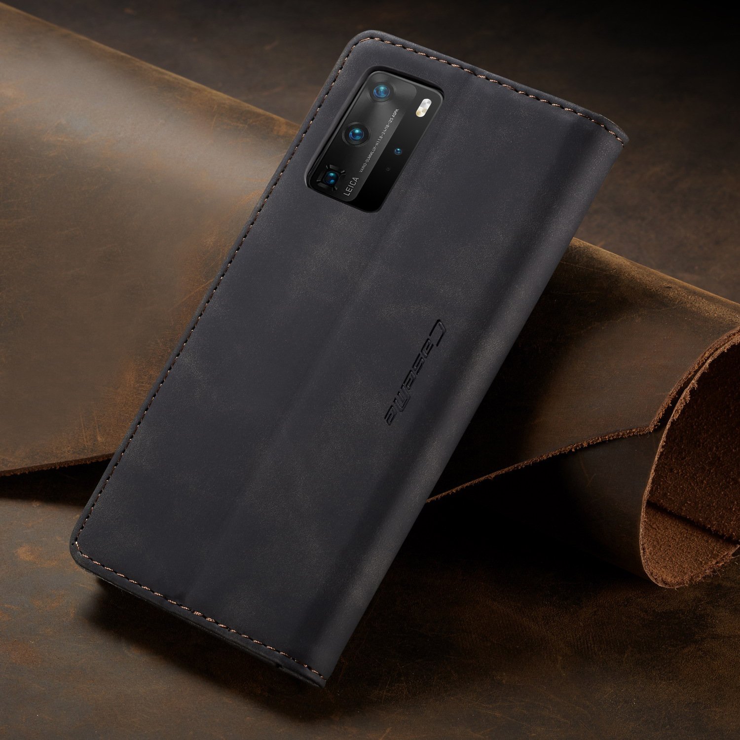 Bao da dạng ví dành cho Huawei P40 Pro Chính Hãng Caseme có ngăn đựng thẻ - Hàng Nhập Khẩu