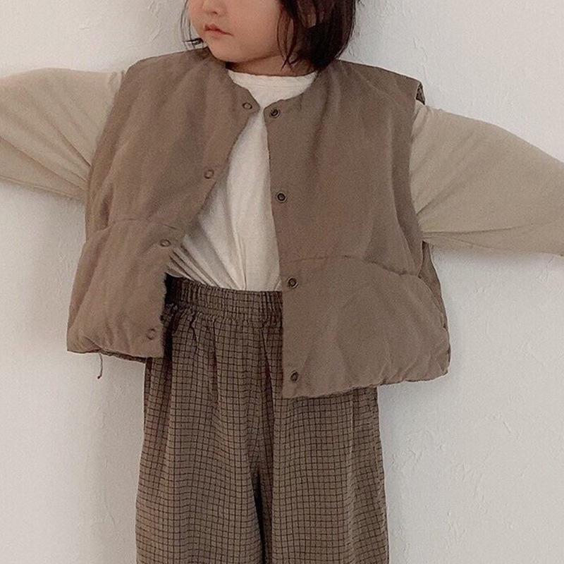 Mới Thu Bé Grils Thu Đông Bé Trai Sleevless Áo Khoác Cho Bé Quần Lót Trẻ Em Điện Đơn Vest Áo Khoác Trẻ Em Áo Khoác Ngoài