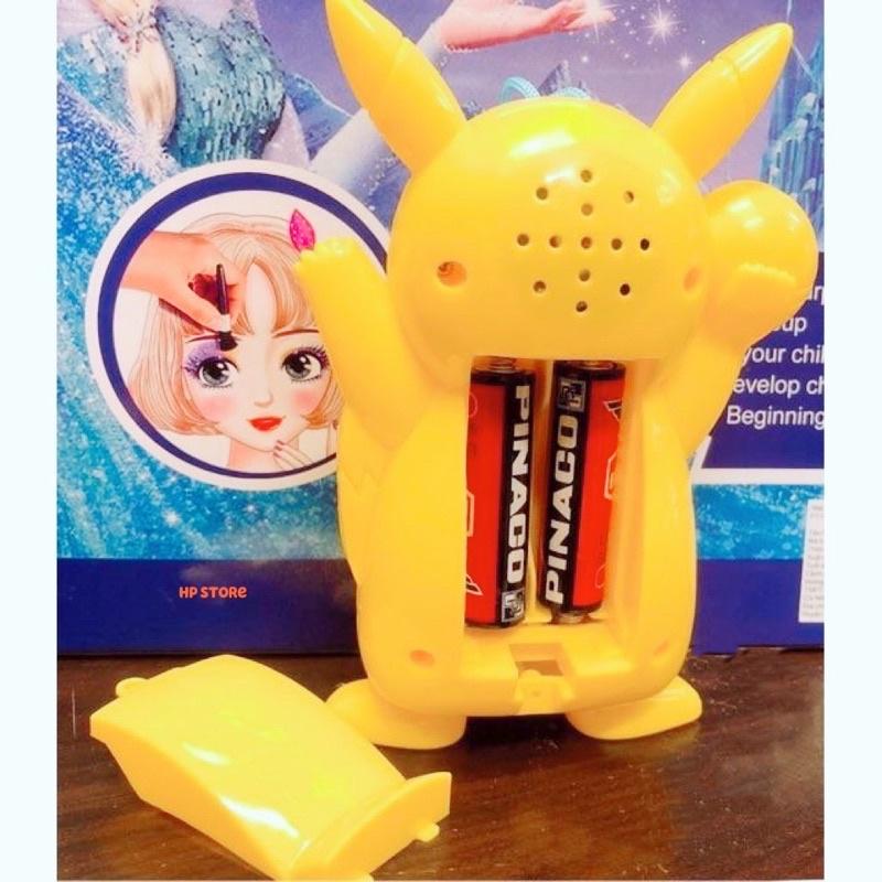 Điện Thoại Pikachu Vàng Chanh + Tặng Pin, Dây Đeo, Có Các Nhạc Vui Nhộn Cầm Tay Đồ Chơi Bé Trai, Gái