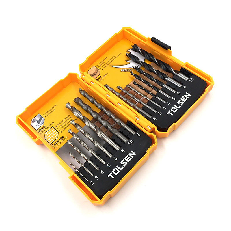 Bộ 16 Mũi Khoan Tường, Gỗ, Thép Tolsen 75628