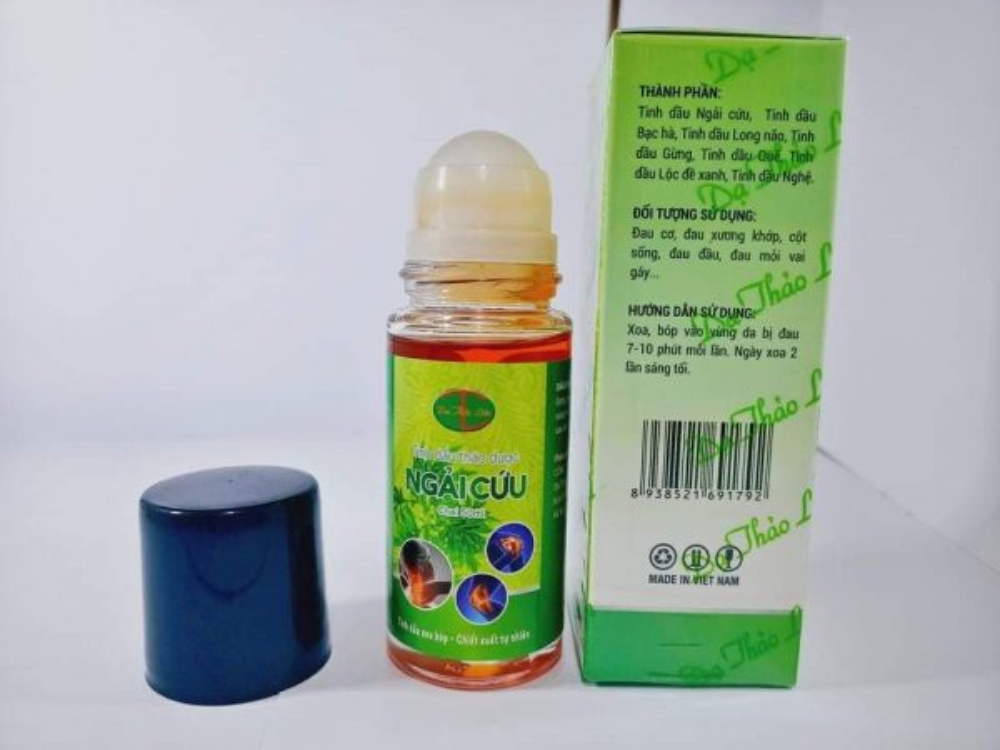 Tinh dầu thảo dược Ngải Cứu - Dạ Thảo Liên 50 ml (hỗ trợ điều trị trị đau cơ, đau nhức xương khớp, đau cột sống, đau đầu, đau mỏi vai gáy, đau bụng, trúng gió, say tàu xe, hồi hộp.)