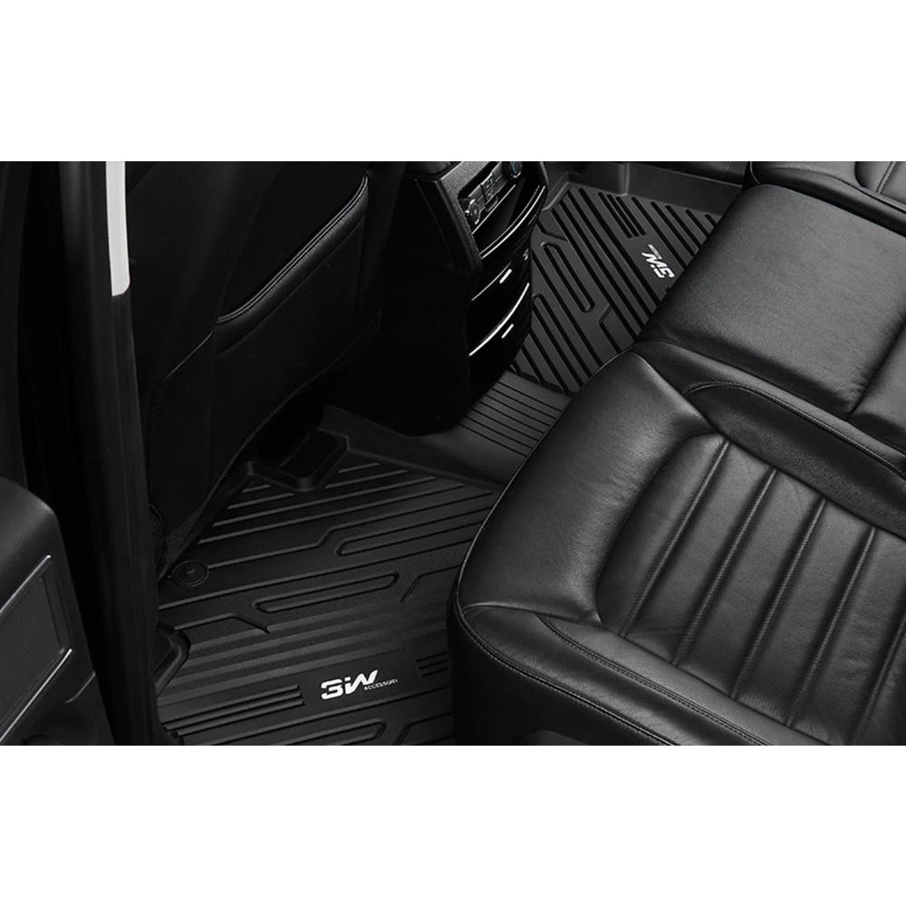 Thảm lót sàn xe ô tô Ford Explorer 2020 - đến nay Nhãn hiệu Macsim 3W chất liệu nhựa TPE đúc khuôn cao cấp - màu đen