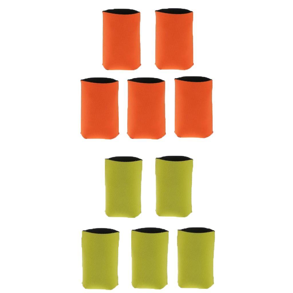 10x Beer Drinks Can Cooler Party Favor Insulated Neoprene Sleeve Holder