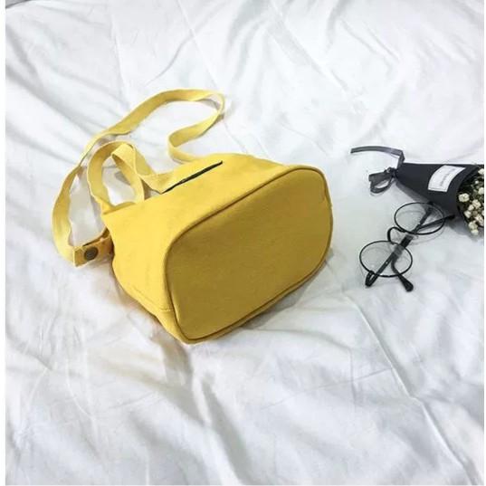 Túi vải tote mini đeo chéo thời trang phong cách Hàn Quốc