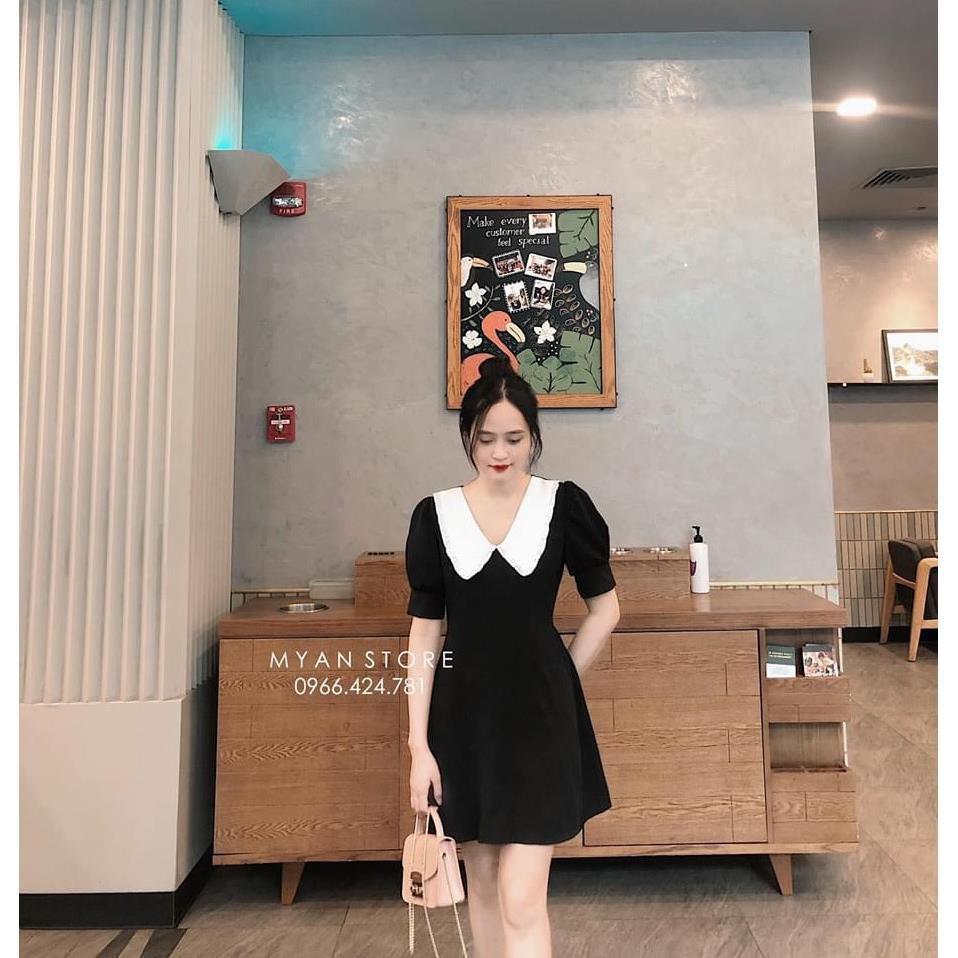 Váy Cổ Bèo Trắng Tiểu Thư ! *