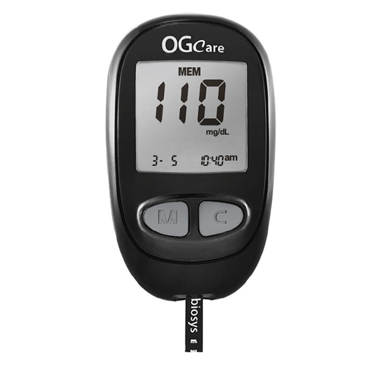 Máy Đo Đường Huyết Ogcare - Tặng 1 Hộp Gồm 25 Que Thử