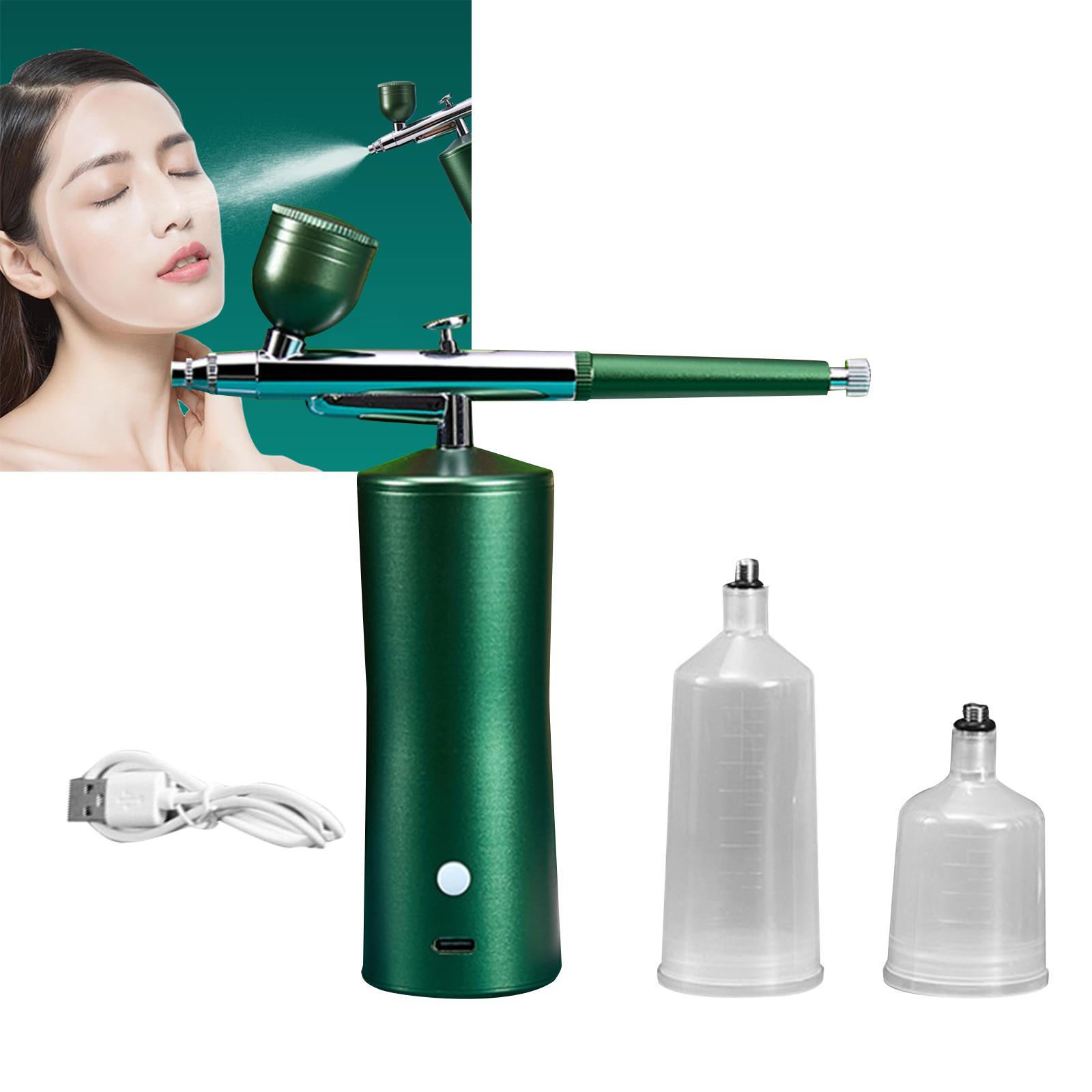 Air Brush Kit Portable Accessories Rechargeable Handheld Spray Pump for Home