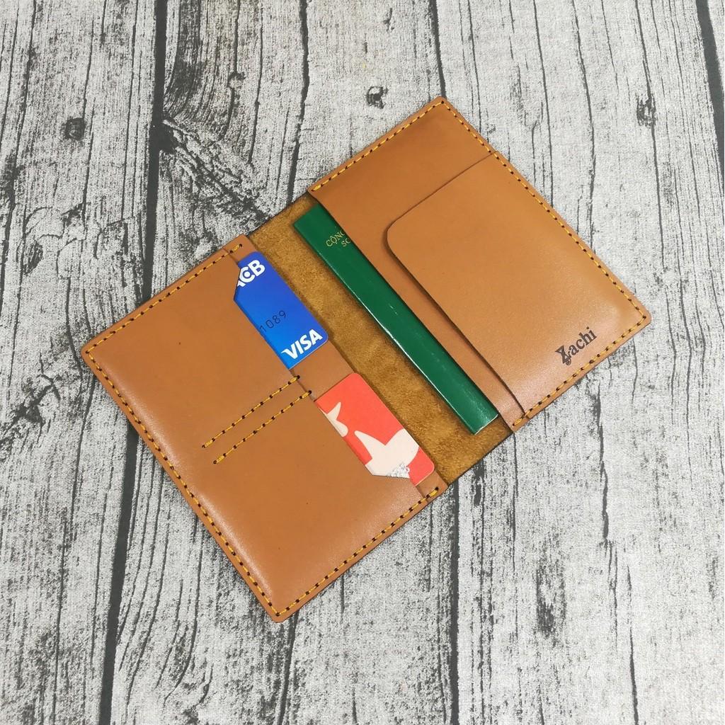 Ví đựng passport hộ chiếu da bò handmade  - Dyshop PP831