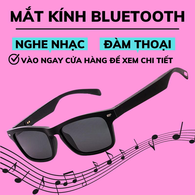 Mắt Kính Tích Hợp Tai Nghe Bluetooth Không Dây Nghe Nhạc Nhận Cuộc Gọi Rảnh Tay EYEWEAR