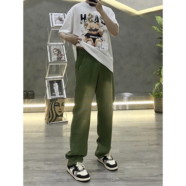 Baggy jeans quần jeans nam màu lạ phong cách
