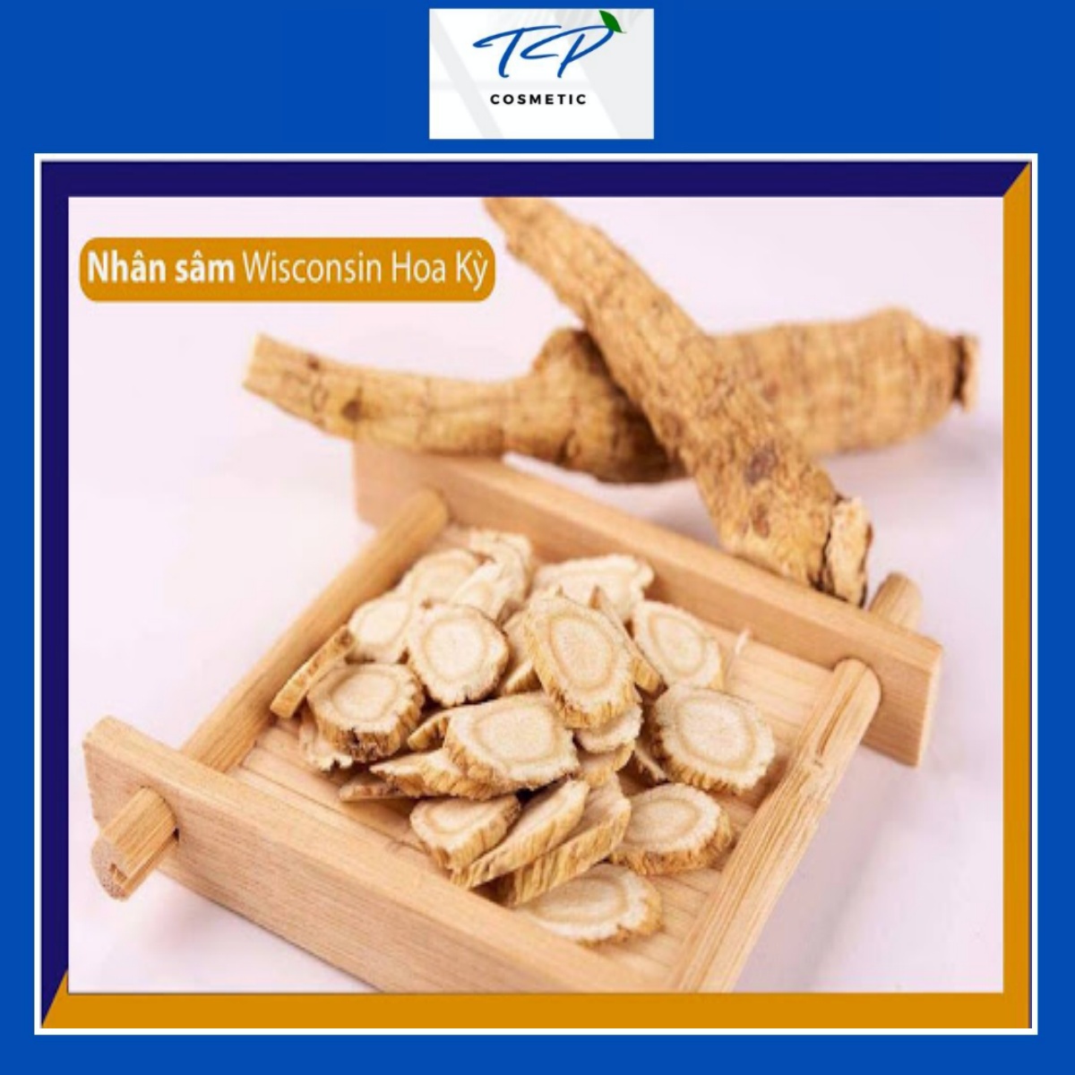 Nhân Sâm Wisconsin Hoa Kỳ Cắt Lát 50g, 100g: Bồi Bổ Sức Khỏe, Tăng Sức Đề Kháng, Điều Hòa Lipid Máu.