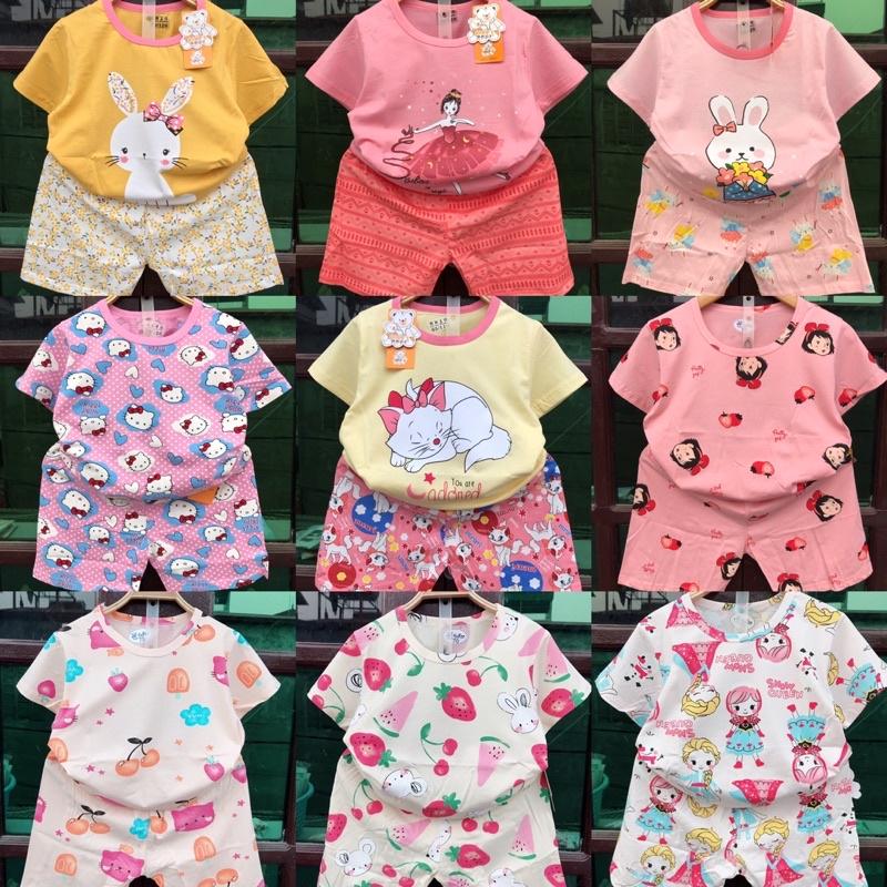 Bộ xuất hàn cộc tay size đại cho bé gái từ 23-33kg