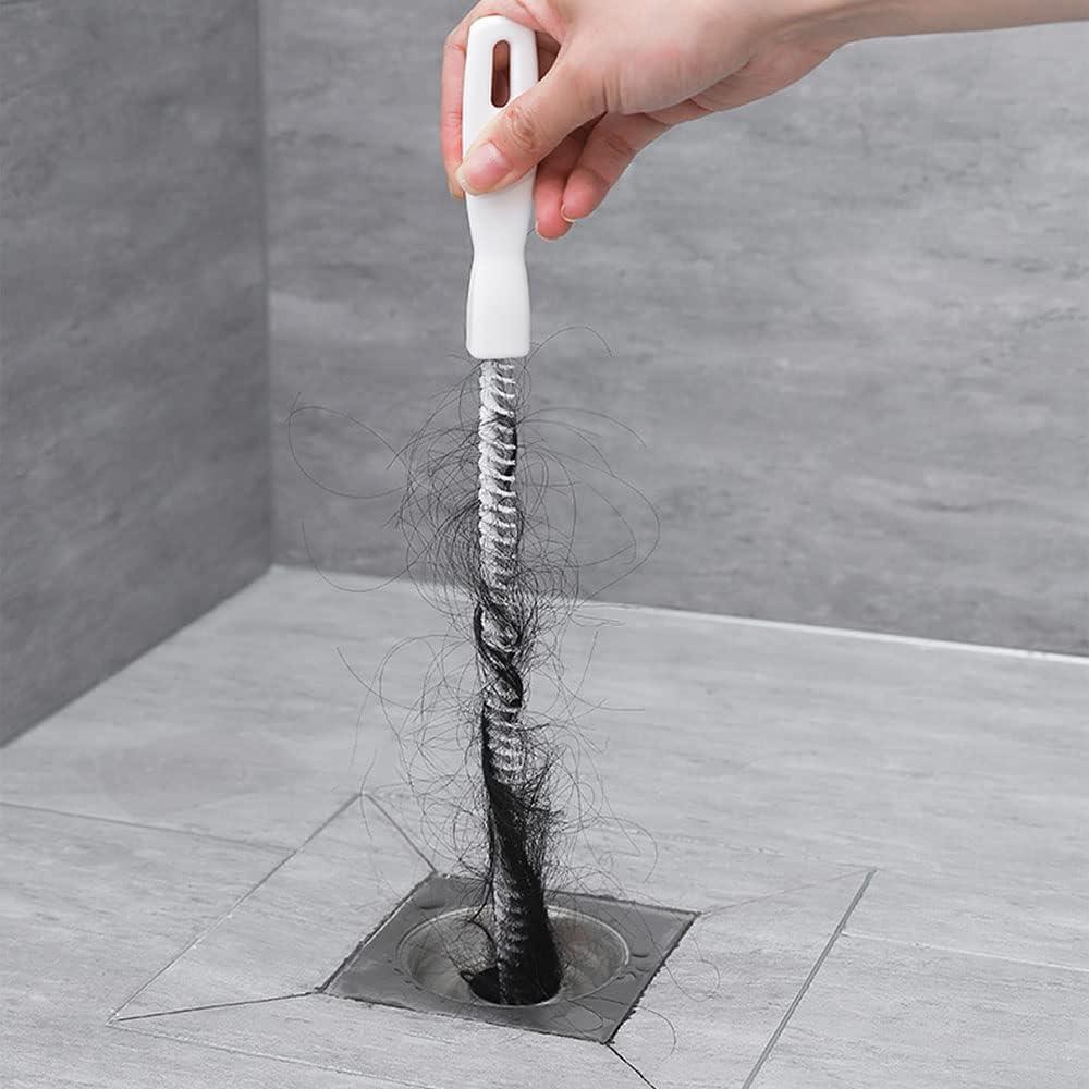 2 -Bàn chải làm sạch ống thoát nước, bàn chải làm sạch ống linh hoạt, dụng cụ mở khóa phòng tắm cho nhà bếp phòng tắm