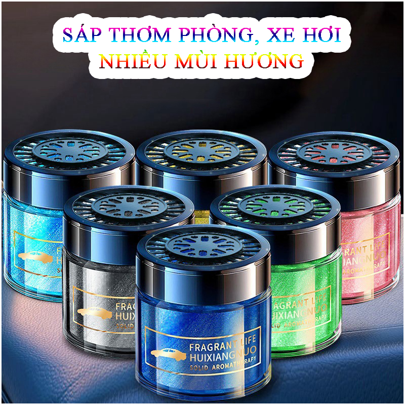 Sáp Thơm Ô Tô Hxnuo Khử Mùi Chống Say Xe Làm Mát Tạo Hương Thơm Dễ Chịu