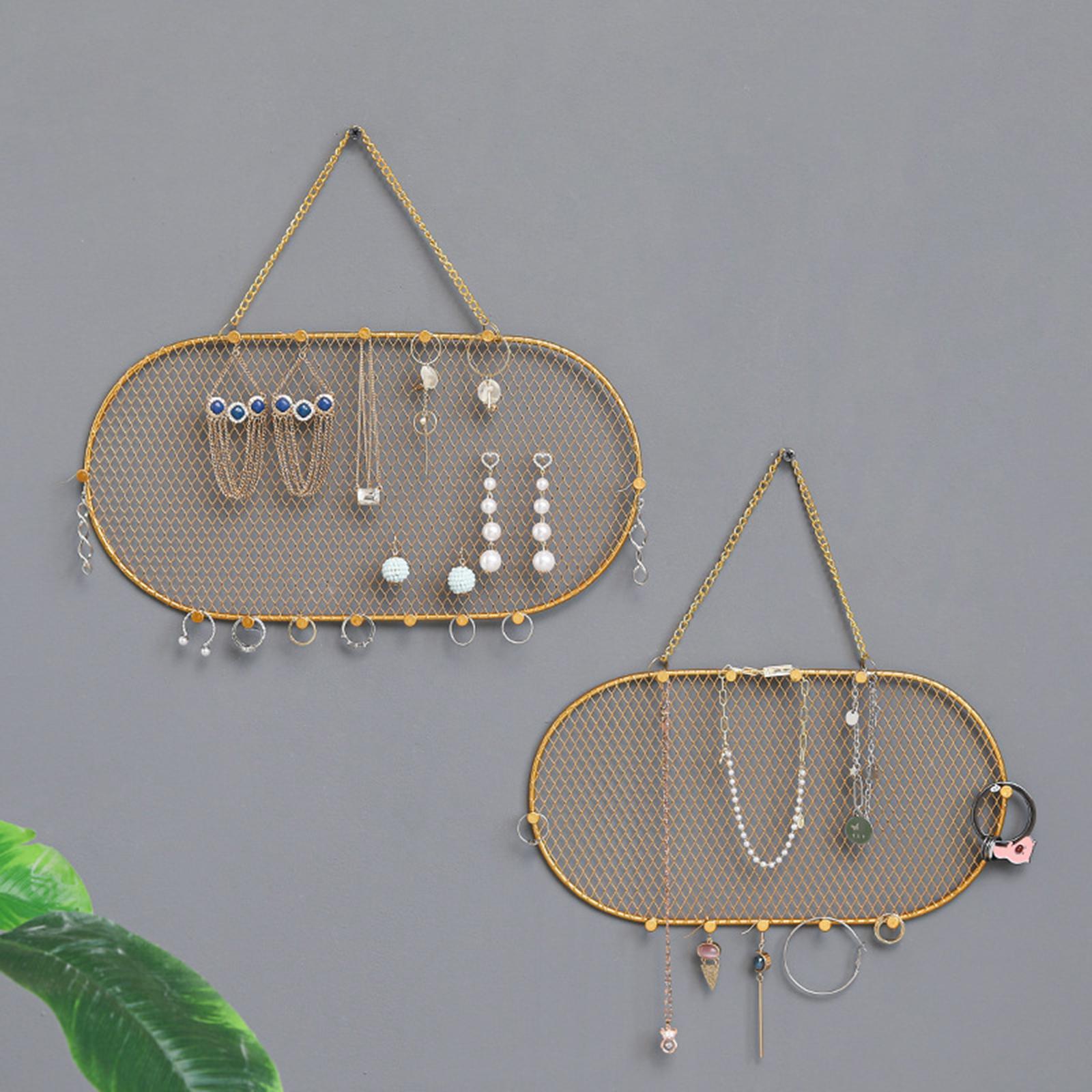 Jewelry Organizer Wall Mounted Display Decoration for Office Rings Bathroom