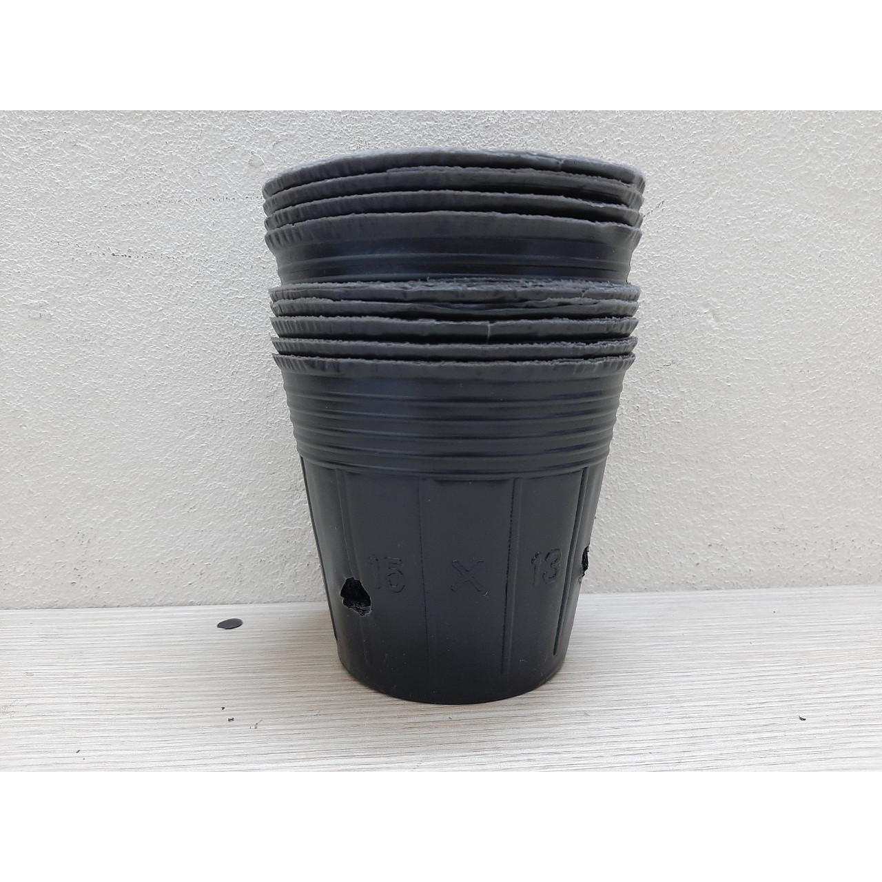 1Kg Chậu nhựa mềm ươm cây 15x13 - bịch, túi bầu ươm cây 15x13; 1kg = khoảng 260-280 chiếc