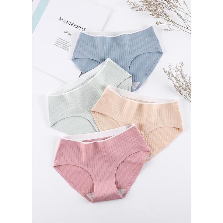 10 Quần lót nữ không viền, quần lót cotton không đường may thấm hút mồ hôi SSQ001