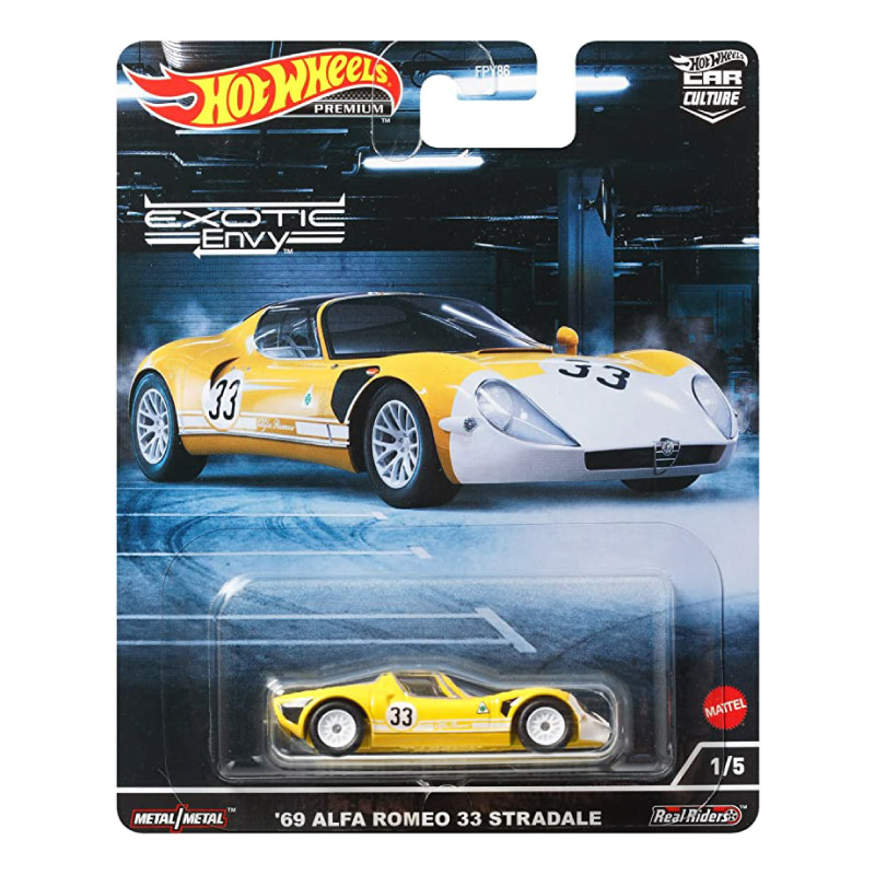 Đồ Chơi HOT WHEELS Siêu Xe  Hạng Sang Alfa Romeo 33 Stradale HCJ91/FPY86