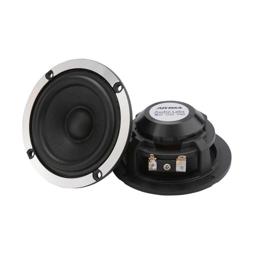 AIYIMA 2 Chiếc 3 Inch Tầm Trung Trình Điều Khiển Loa 4 8 Ohm 15W Âm Thanh Loa Len Giấy nón Nhôm Neodymium Loa Color: 8 Ohm Speaker