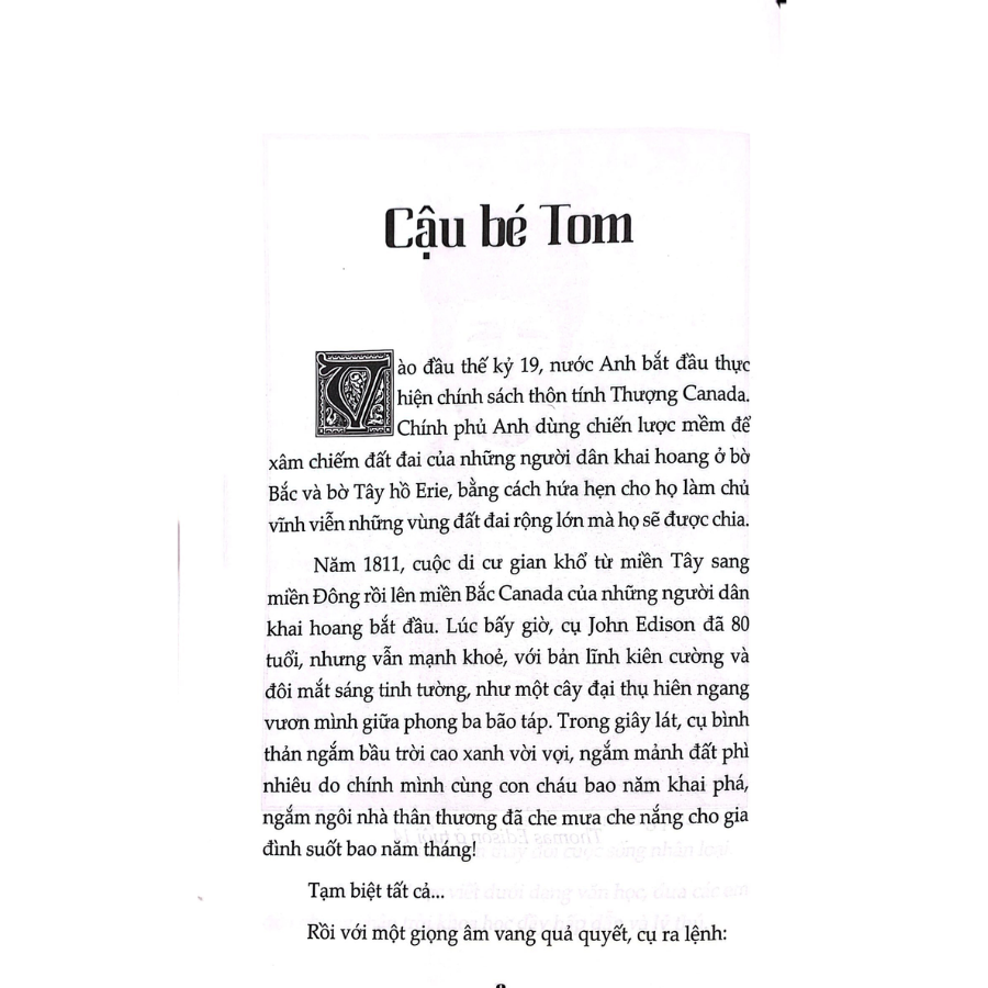 Thomas Edison - Thiên Tài Bắt Đầu Từ Tuổi Thơ