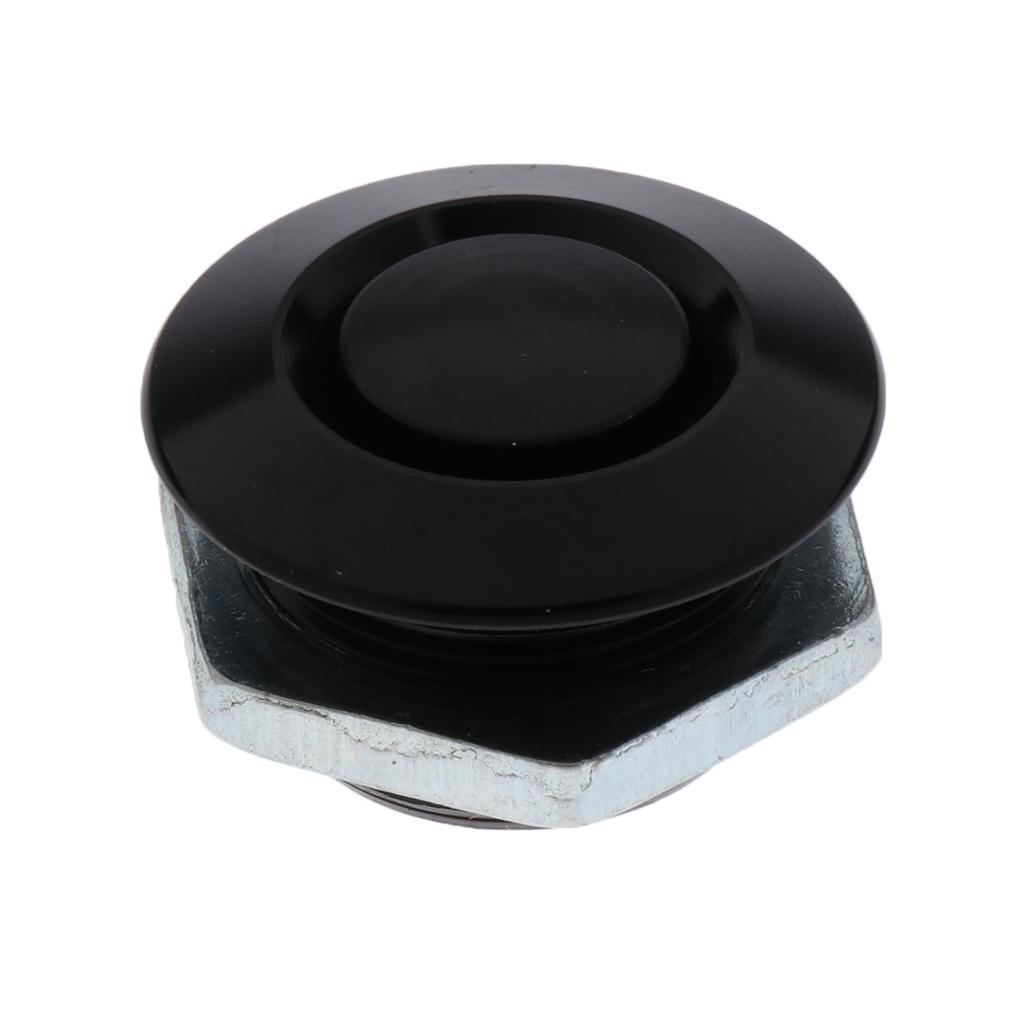 Pair Aluminum Alloy Bonnet Hood Pin Lock Quick Release Universal Black