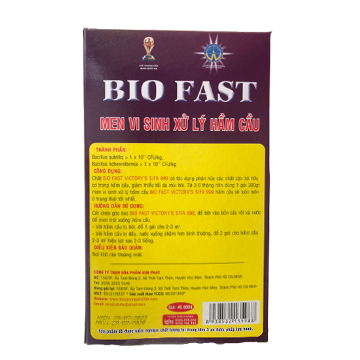 Bột Men Vi Sinh Xử Lý Hầm Cầu SiFa Bio Fast Chống Hôi và Đầy (300gr)