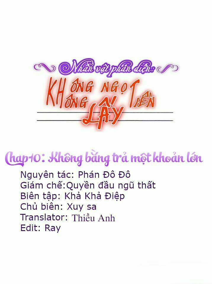 nhân vật phản diện: không ngọt không lấy tiền chapter 10.1 2