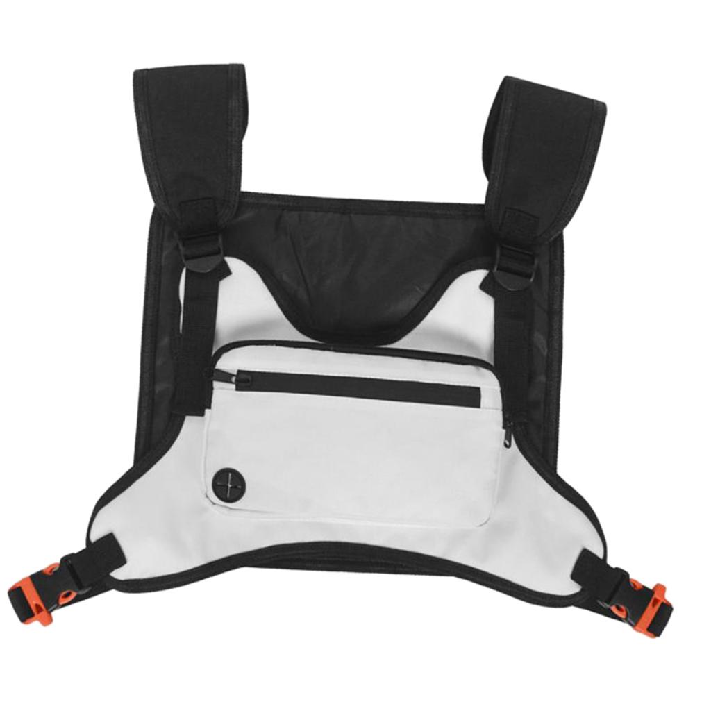 Tactical Vest Pouch Pack Bag Chest Recon Bag Utility Gadget Pouch Black