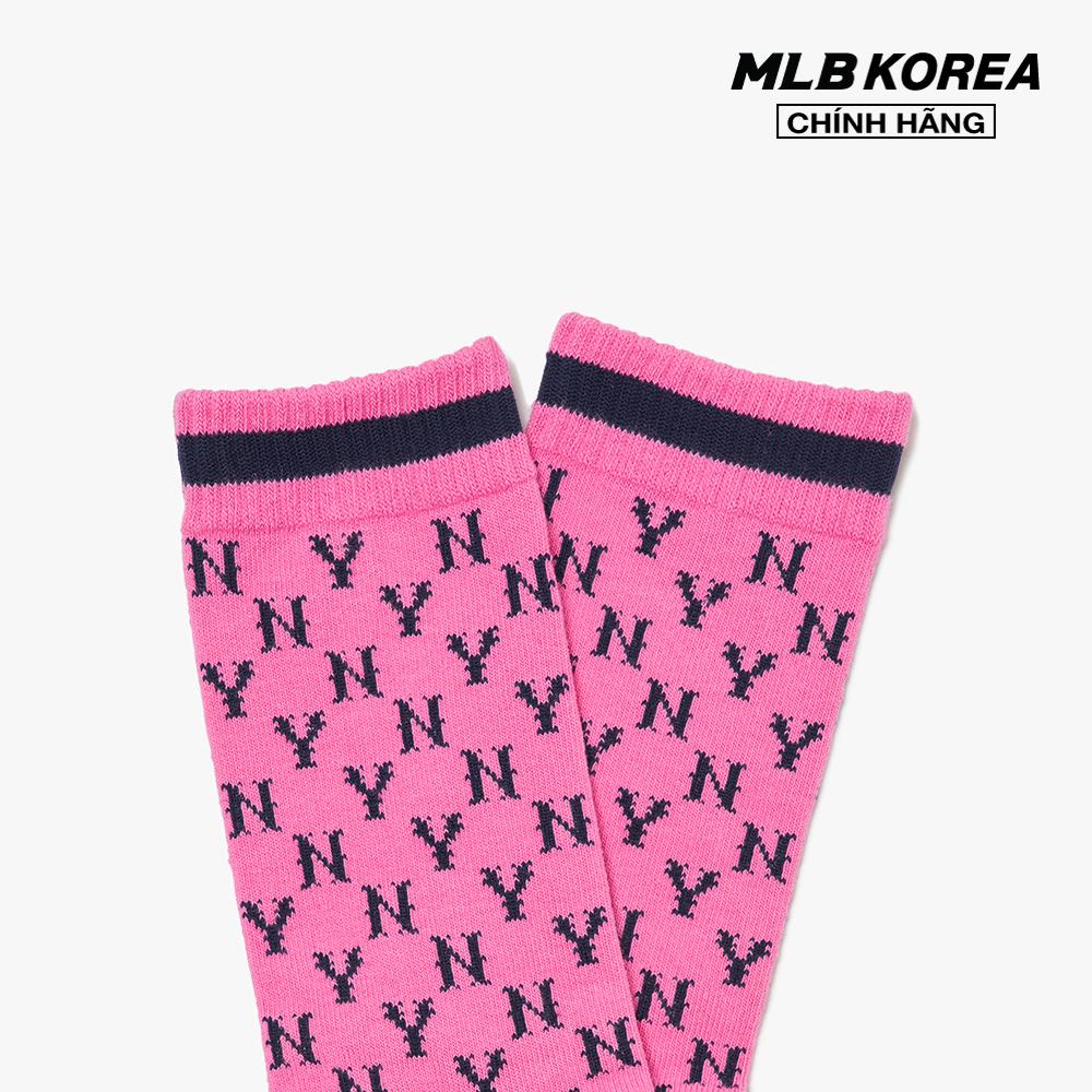 MLB - Vớ cổ cao Monogram Stripe 3ASOL0416-50PKD