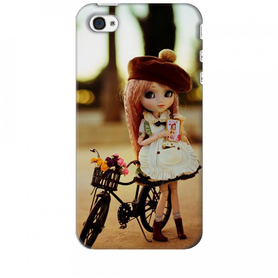 Ốp lưng dành cho điện thoại IPHONE 4 Baby anh Bicycle Mẫu 1