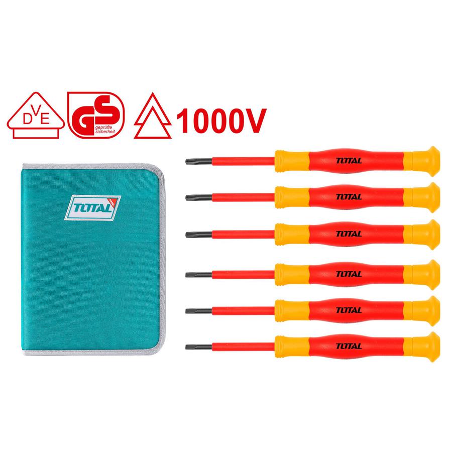 Bộ 6 tua vít chuẩn cách điện total THKIPSD0601