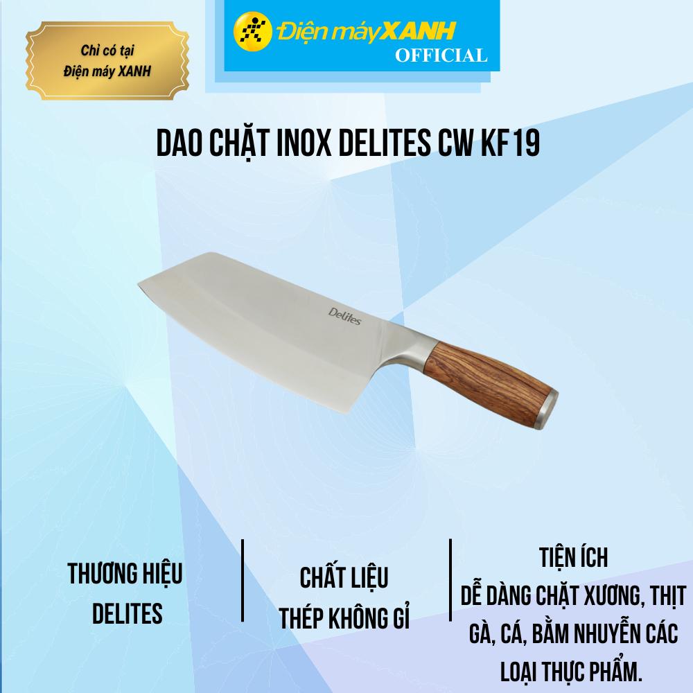 Dao chặt inox Delites CW KF19 - Hàng Chính Hãng