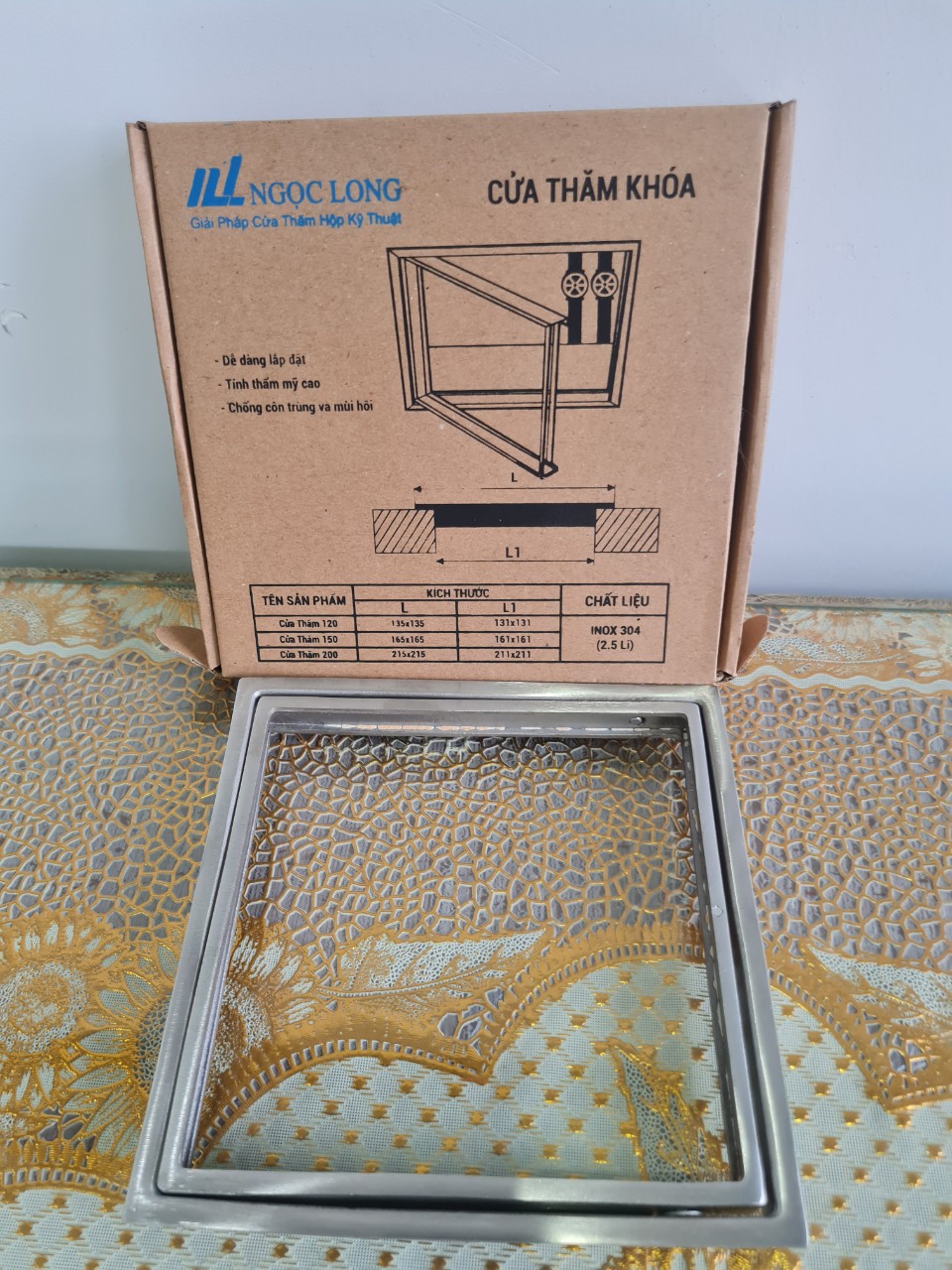 cửa thăm hộp kỹ thuật 15x15