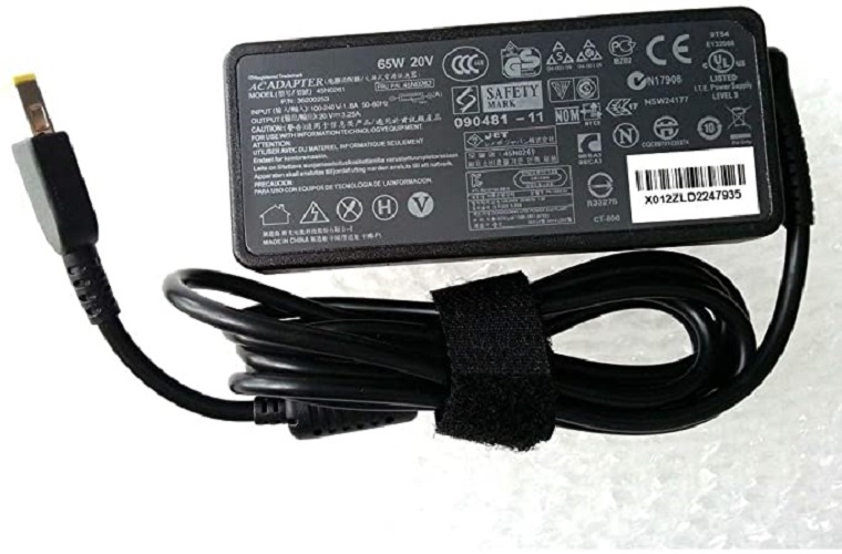 Sạc dành cho Laptop Lenovo (các loại)  20V 3.25A 65W chân cắm USB kim trong