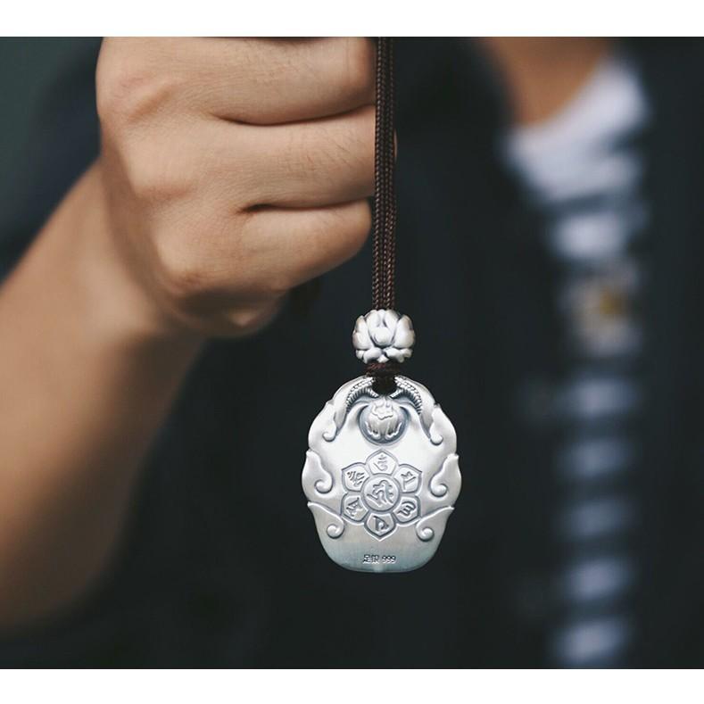 Mặt dây chuyền chạm Phật S925