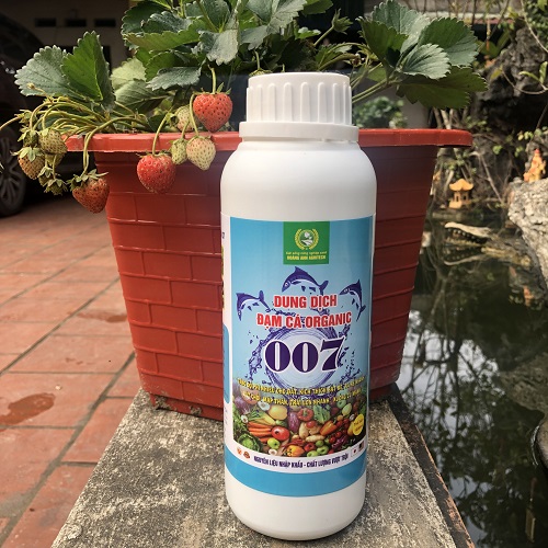 Dung dịch Đạm Cá ORGANIC tăng độ phì nhiêu cho đất, kích thích ra rễ, bật chồi, mập thân chai 1 lít