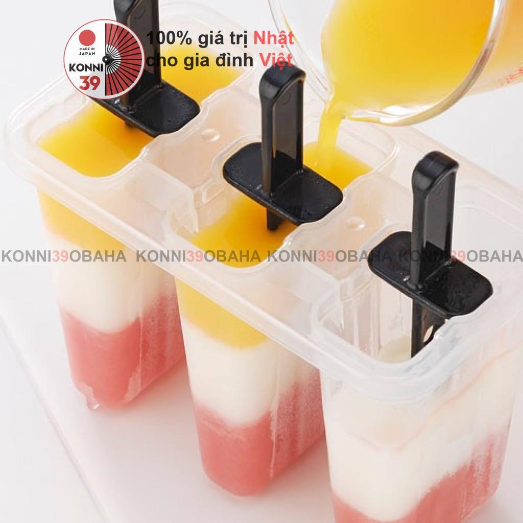 Khuôn nhựa làm kem 3 chiếc nội địa Nhật