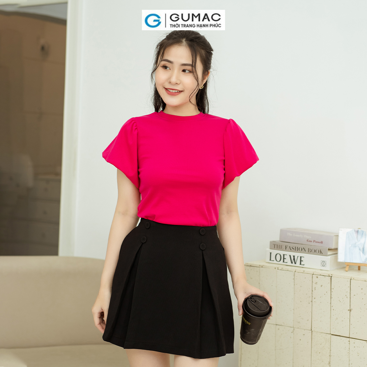 Áo thun tay phồng GUMAC ATD08033