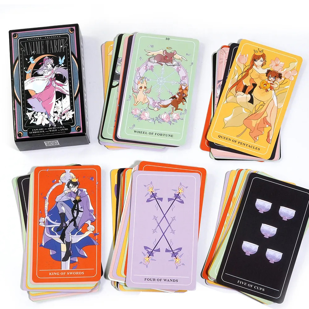 Bộ bài Anime Tarot 78 lá bài tặng đá thanh tẩy
