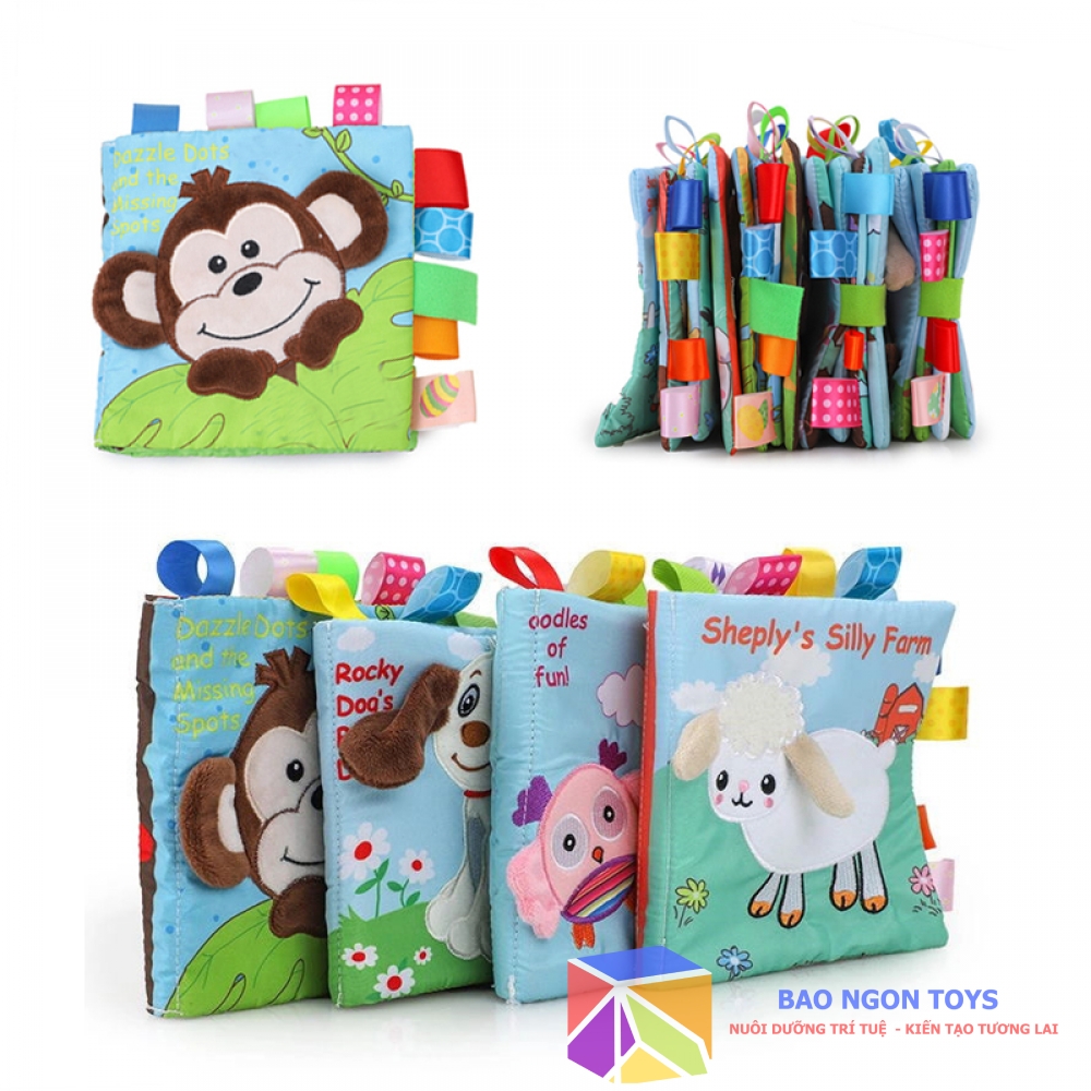 BỘ SÁCH VẢI EHON CHO BÉ TỪ 0 TUỔI, GIÚP BÉ PHÁT TRIỂN TƯ DUY VÀ HÌNH THÀNH CẢM XÚC - NGƯỜI BẠN NHỎ CHO GIẤC NGỦ CỦA BÉ -