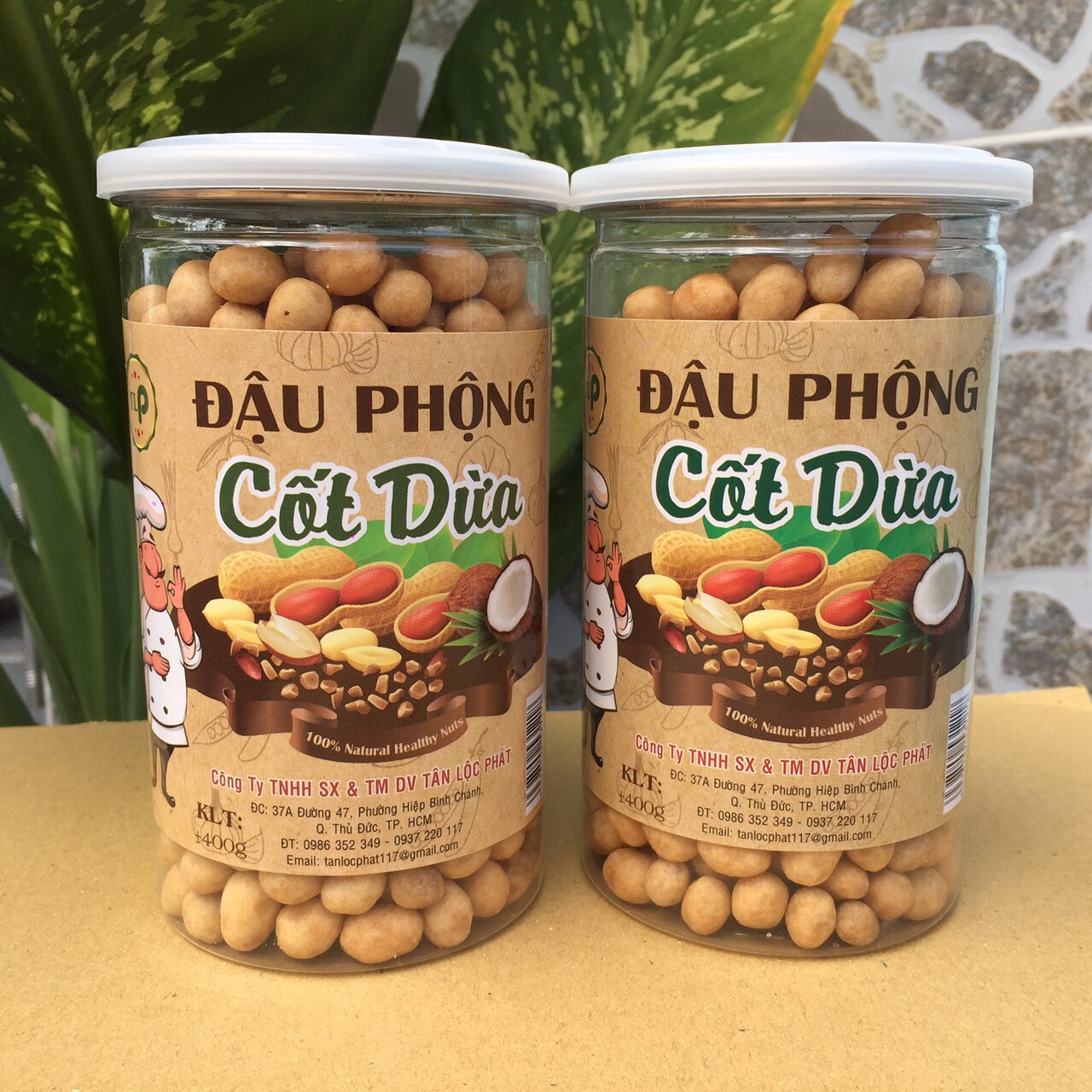 ĐẬU PHỘNG CỐT DỪA TÂN LỘC PHÁT COMBO 1KG - MỖI HŨ 500G