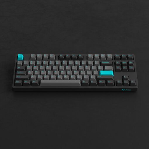 Bàn phím cơ có dây AKKO 3087 Plus Black & Cyan _Mới, hàng chính hãng